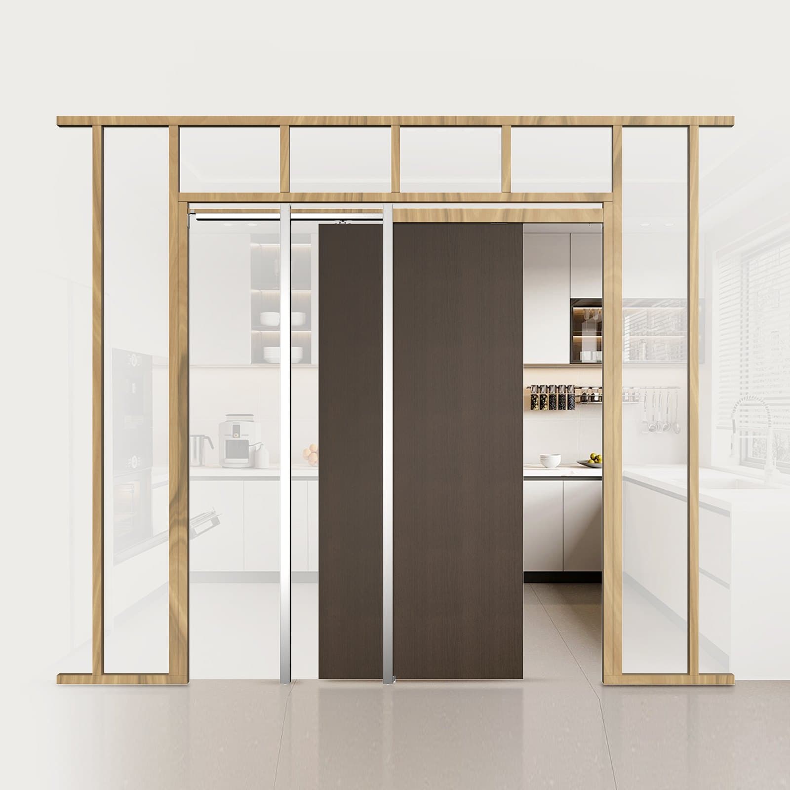 Súprava zárubní pre puzdrové dvere Súprava puzdrových dverí pre dvere so šírkou 610 – 813 mm a výškou 2032 mm