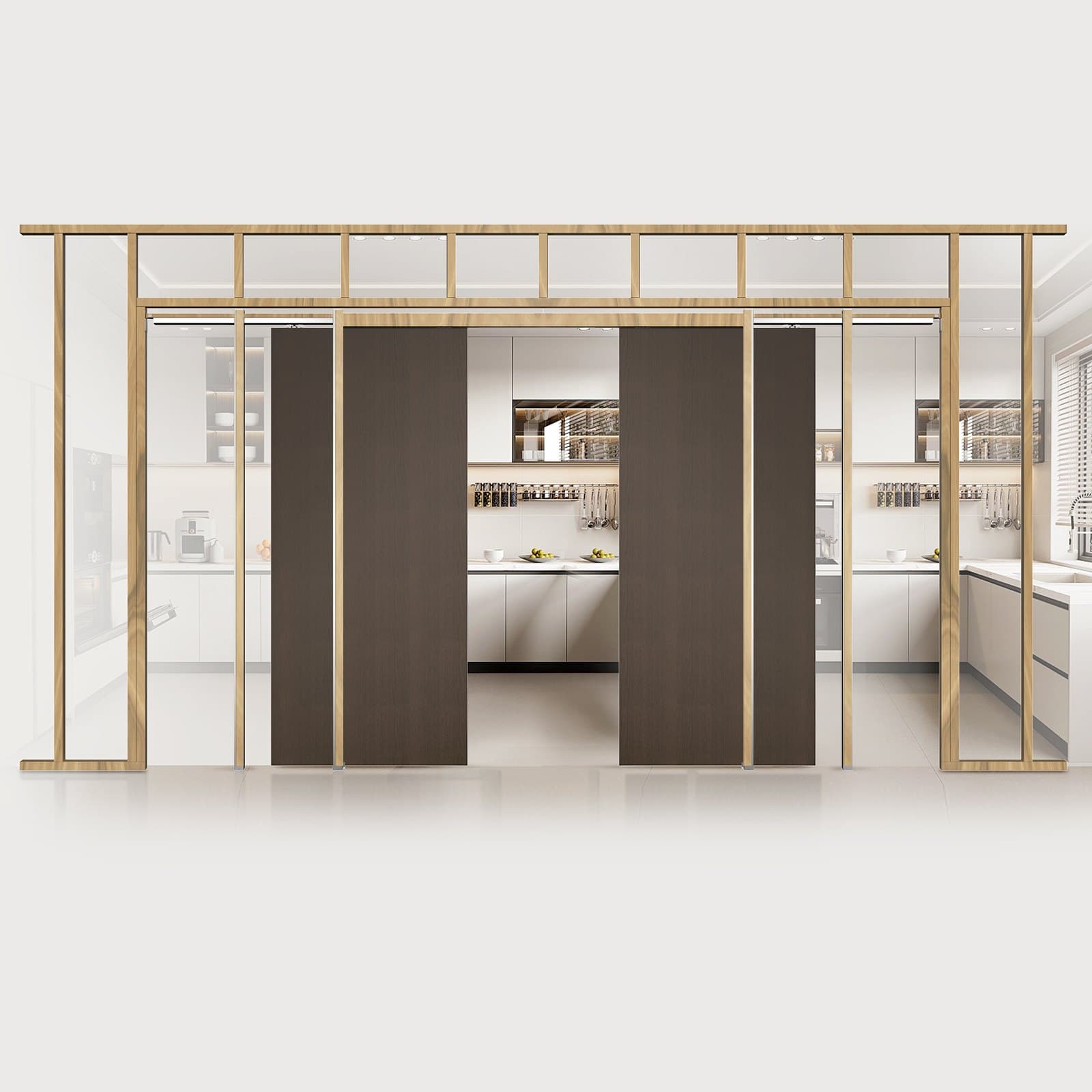 Súprava zárubní do puzdra Súprava puzdrových dverí pre šírku 1219 – 1829 mm a výšku 2032 mm