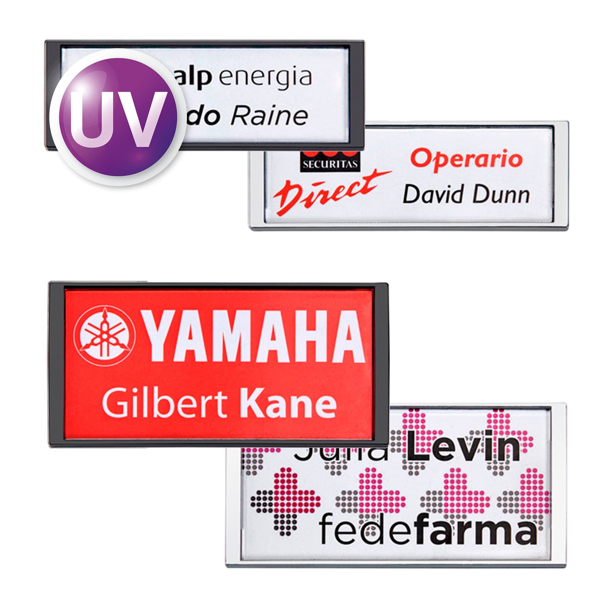 Štítok s menovkou UV Multixx, rôzne farby, rôzne veľkosti