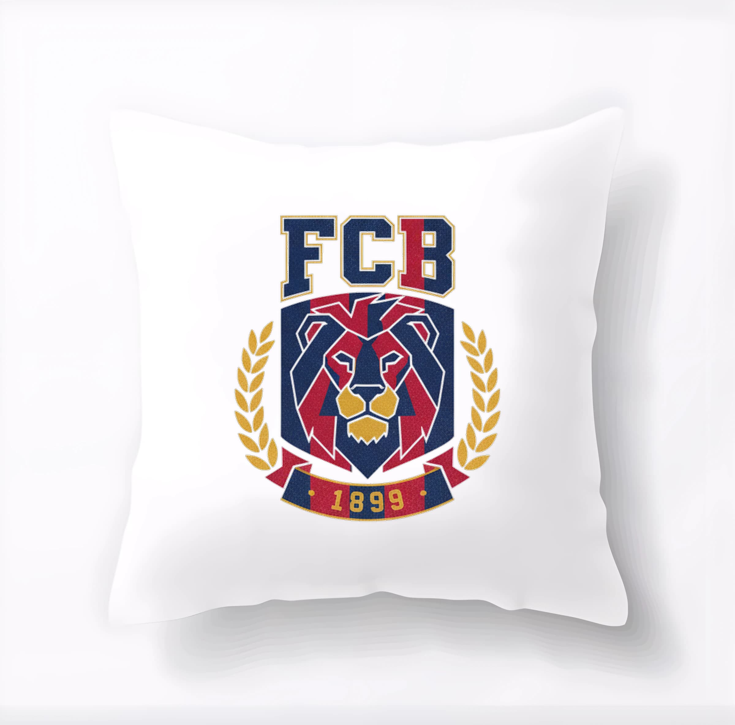 Vankúš Kráľovský erb s levom a vencom inšpirovaný FCB 1899
