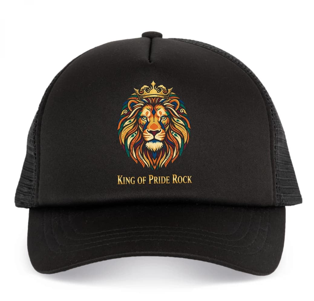 Detská šiltovka Farebný kráľovský lev s korunou z Pride Rock