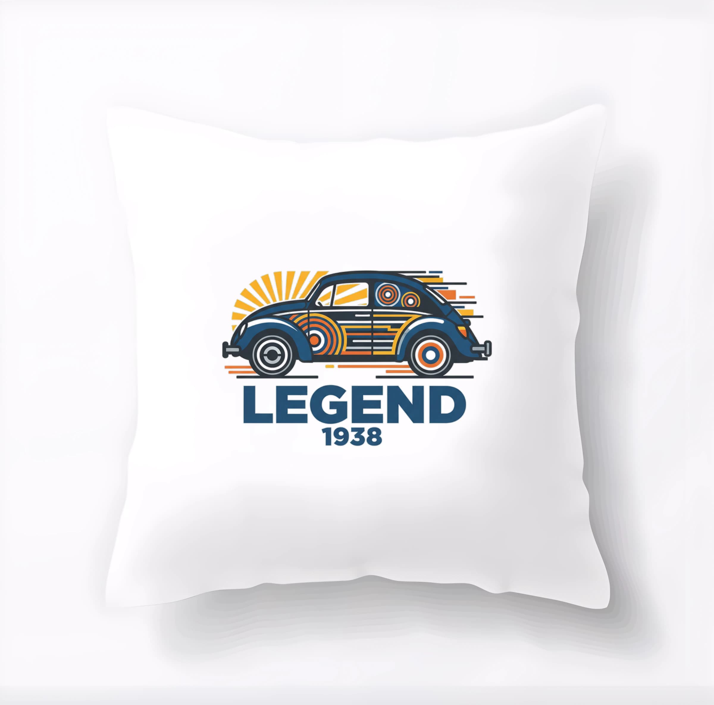 Vankúš Legendárny Chrobák 1938 ikona retro štýlu