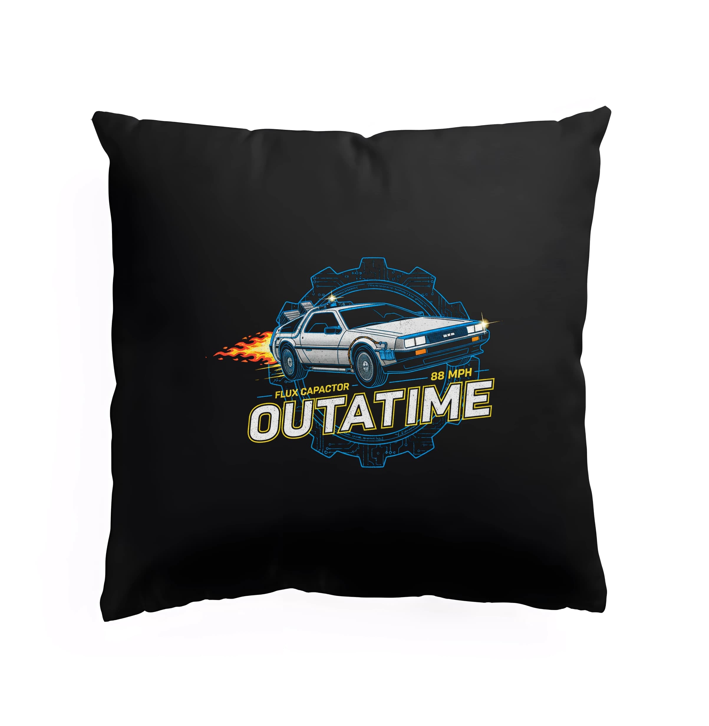 Vankúš Flux Capacitor návrat v čase s DeLoreanom Outatime