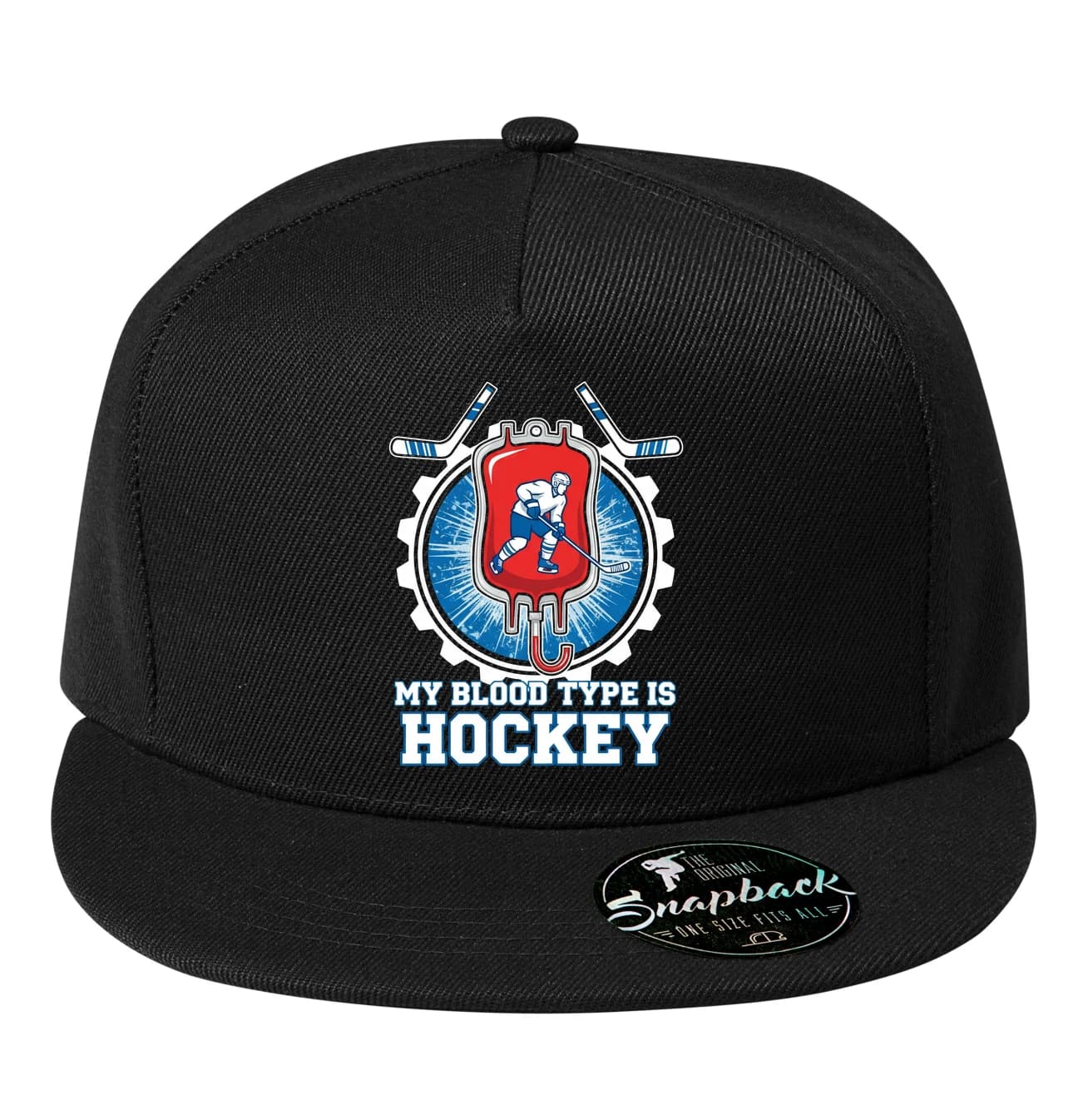 Šiltovka snapback Moja krvná skupina je hokej