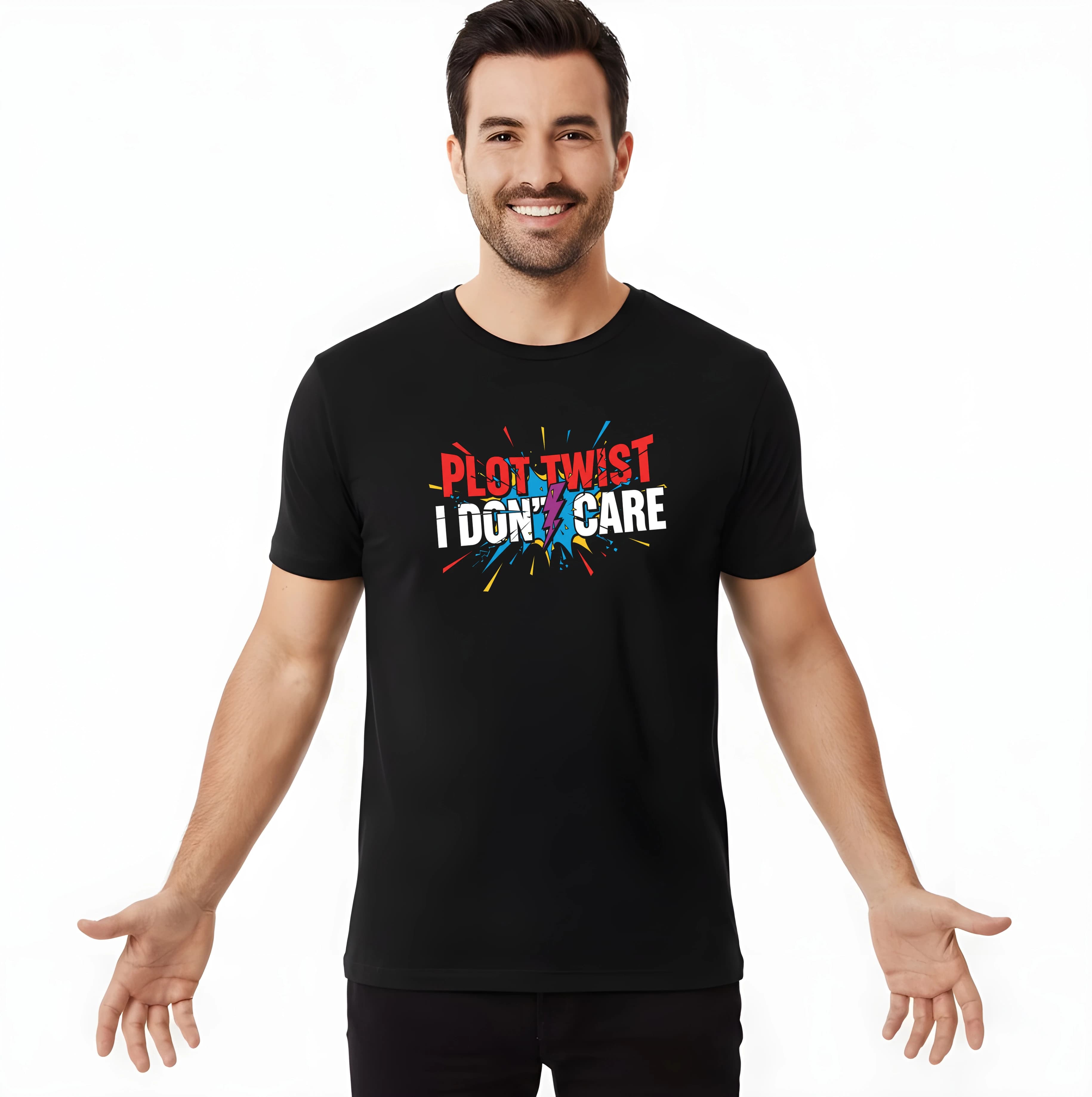 Pánske tričko Plot Twist Kašlem na to Žijem bez drámy