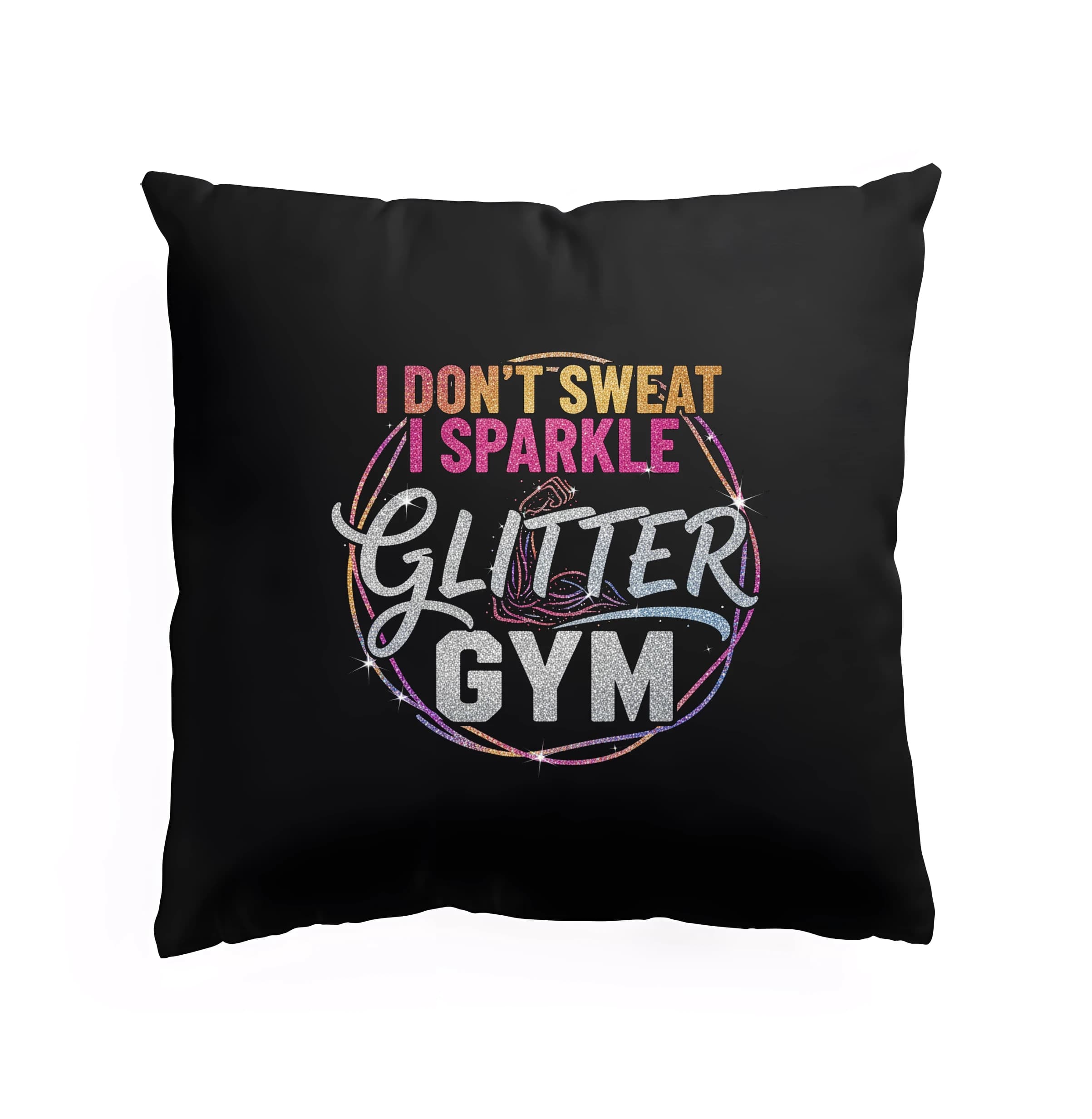Vankúš Nepotím sa, ja sa trblietam Glitter Gym