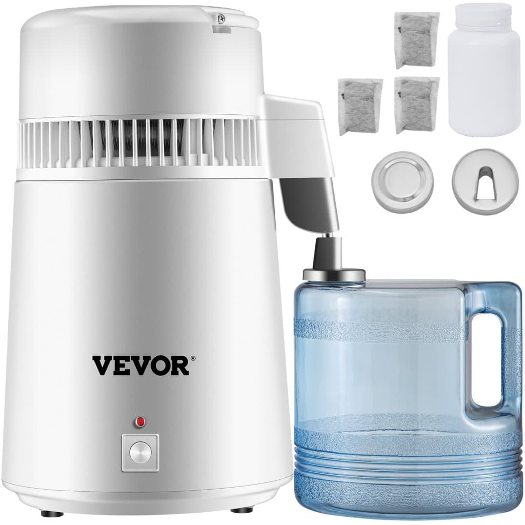 4L destilačný prístroj na čistú vodu, 1L/h filter na čistenie vody, zubný, lekársky, domáci, 220V