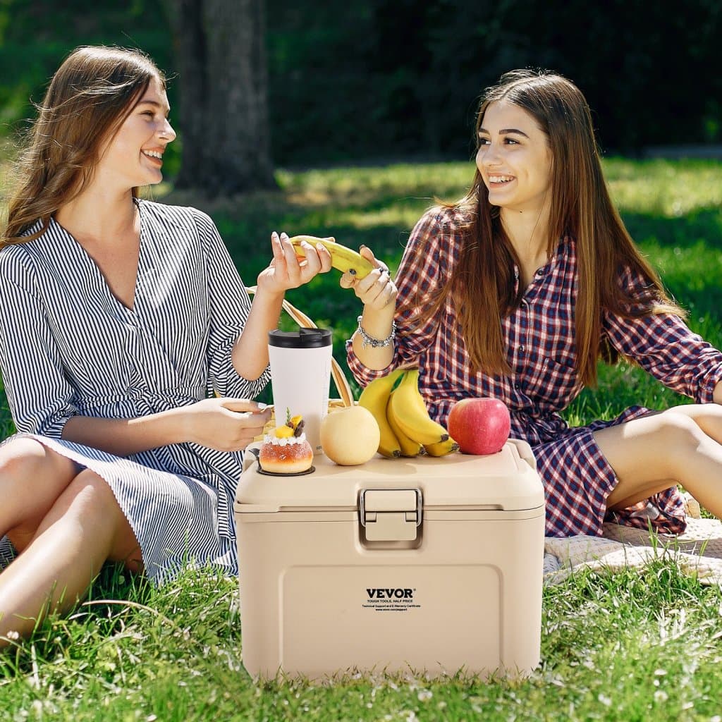 Prenosná chladiaca taška 16,5 QT, izolovaná chladiaca taška, objem 23 plechoviek s držiakom na poháre