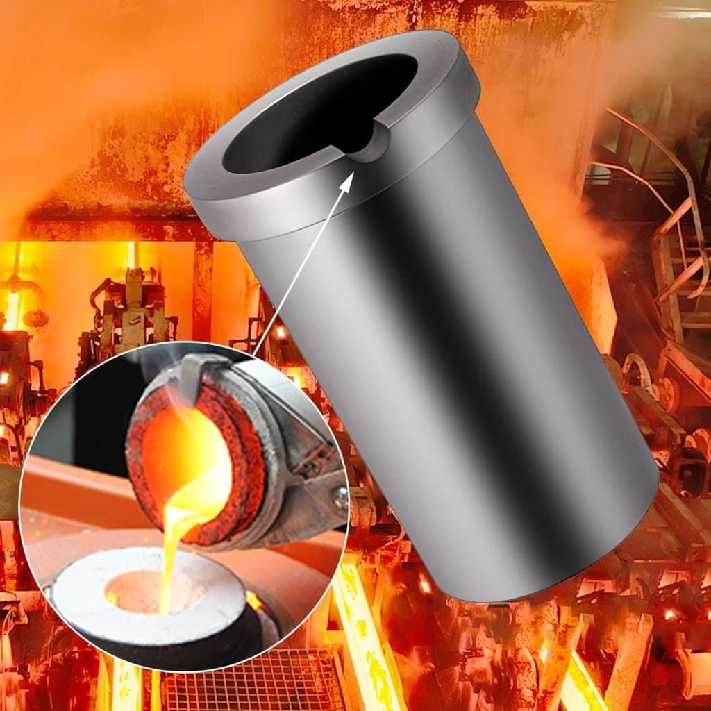 Grafitový téglik na tavenie kovov, zlata, striebra, medi, hliníka