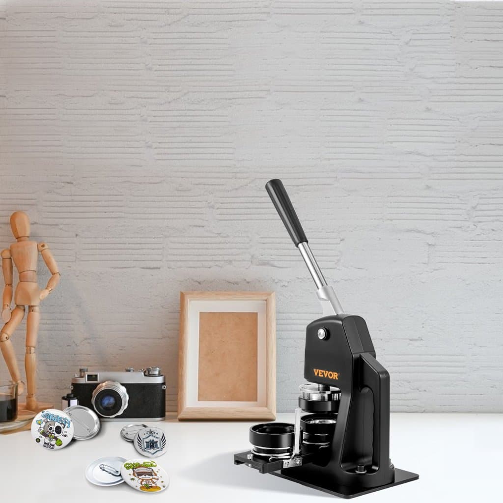 Stroj na výrobu gombíkov, rôzne veľkosti 1,25 + 2,25 palca, sada na razenie pečiatok, darčeky pre deti, výroba gombíkov s 500 dielmi na gombíky, kruhový vykrajovač a magická kniha