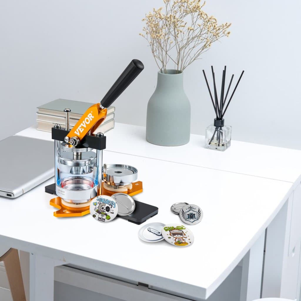 Stroj na výrobu gombíkov, sada dierovačov na odznaky 75 mm (3 palce), darčeky pre deti pre domácich majstrov, výroba odznakov, potreby na výrobu gombíkov so 100 dielmi na gombíky, kruhový vykrajovač a magická kniha