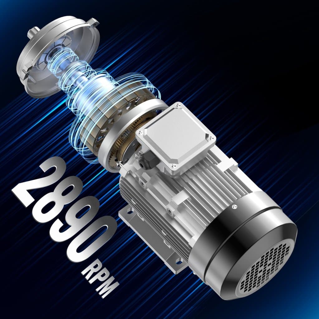 Elektromotor 2,2 kW, 2890 ot./min, AC 400 V, 50 Hz, 4,7 A, 3 fázy, hriadeľ s perem 24 mm