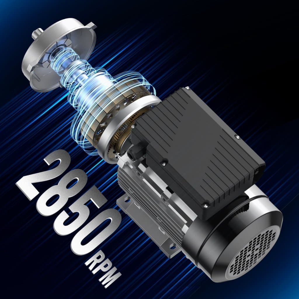 Elektromotor 0,75 kW 2850 ot./min. AC 220~240 V 5,15 A 1 fáza 19 mm hriadeľ s perem