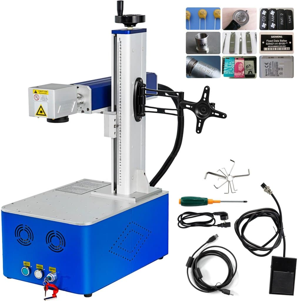 Integrovaný 20W vláknový laserový gravírovací stroj