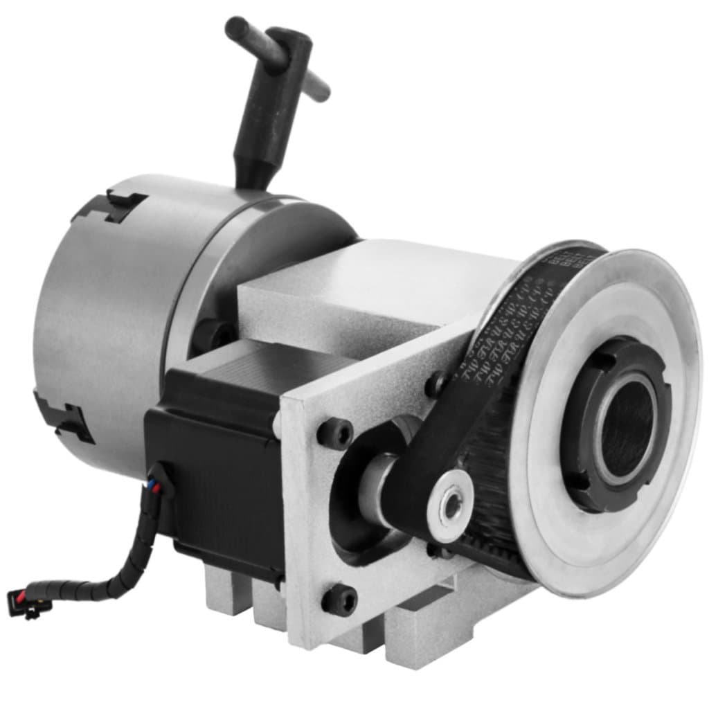 4-čeľusťová rotačná CNC frézka 100 mm