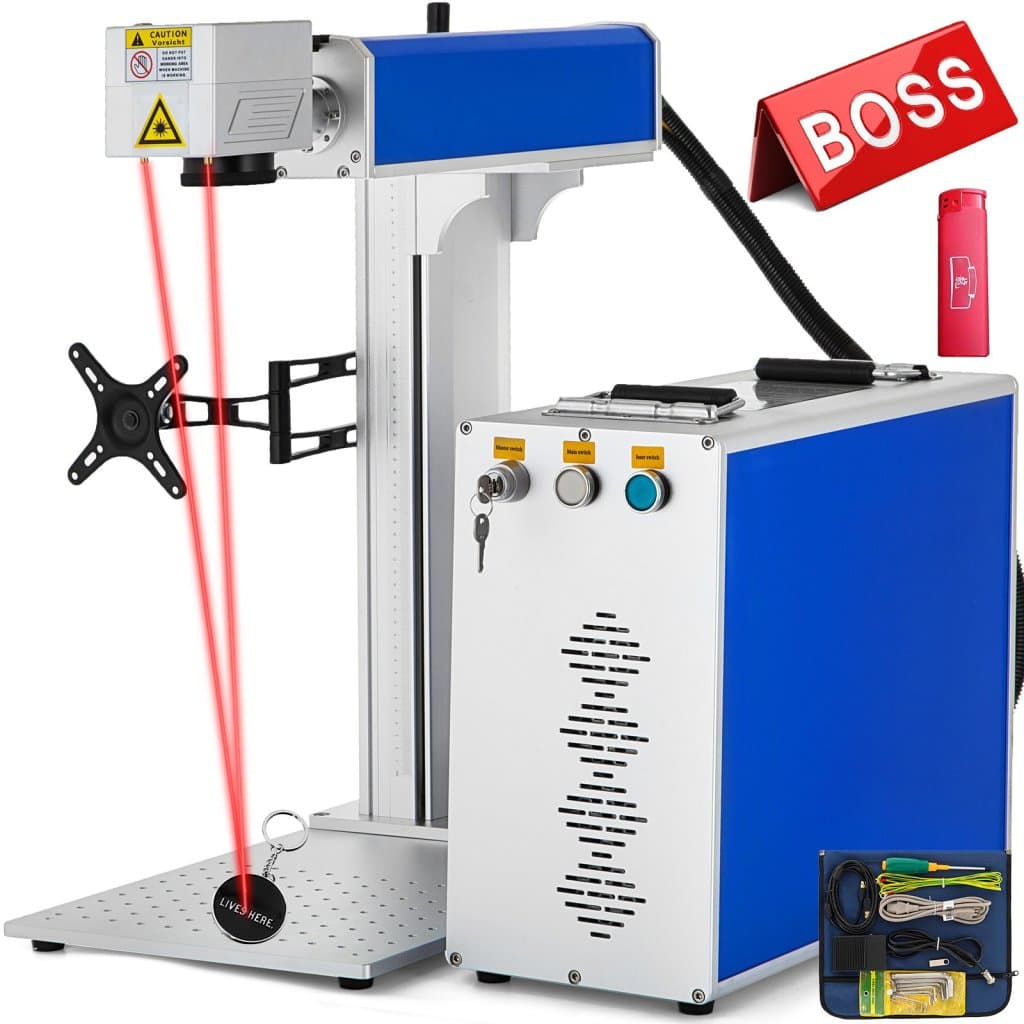 30W 150x150mm vláknový laserový značkovací stroj