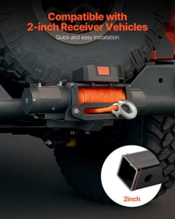 Držiak navijaka pre ťažné zariadenie s nosnosťou 6803 kg a prijímačom 50,8 mm - miniatúra 8