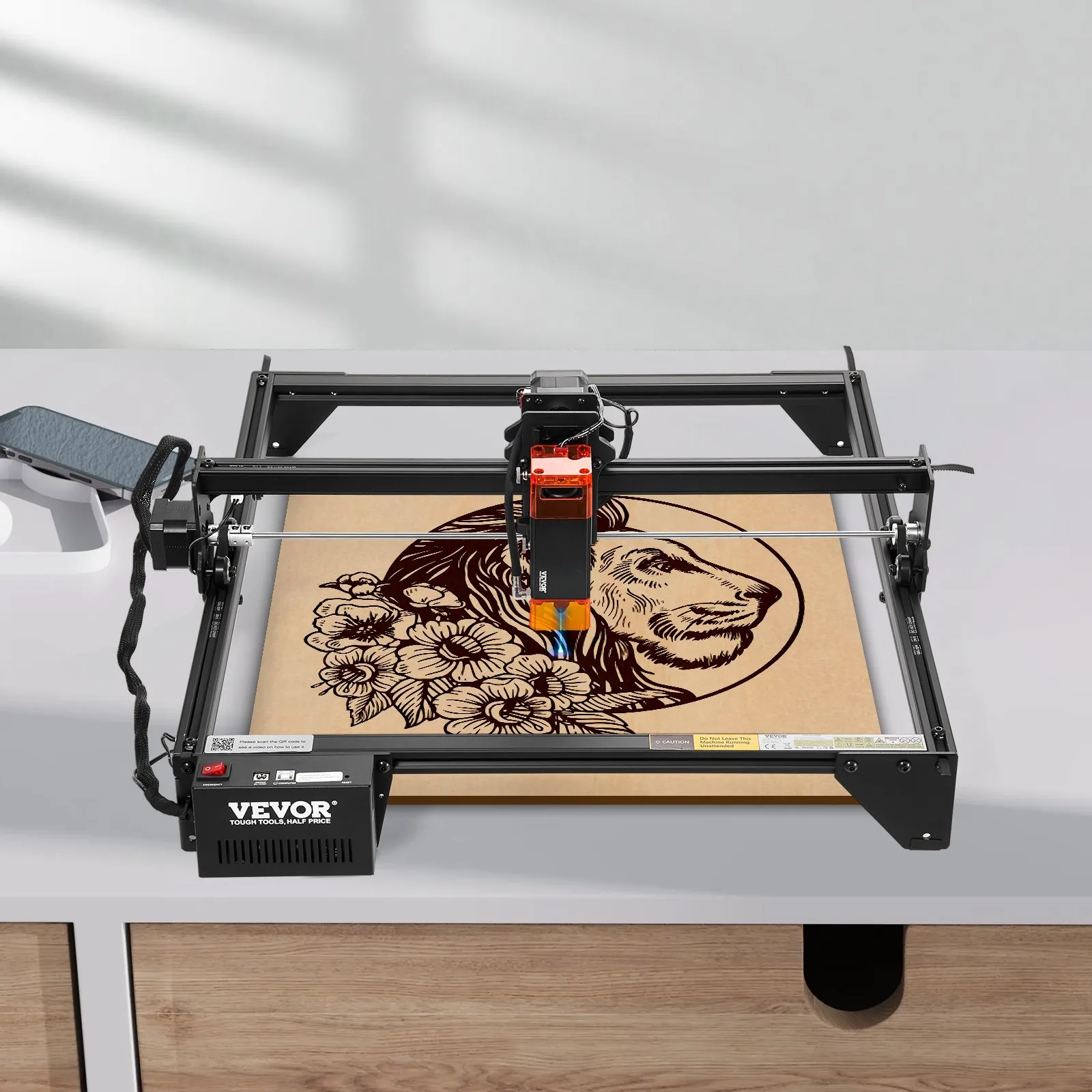 Laserový gravírovací stroj 5W stlačená bodová ochrana očí