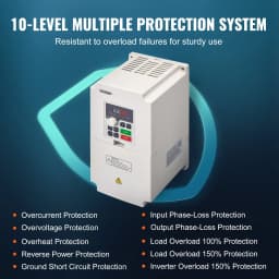 VFD 5HP 4KW 8,5A 3-fázový AC 380V vstup na 3-fázový 0-380V výstup 0-2000Hz - miniatúra 8
