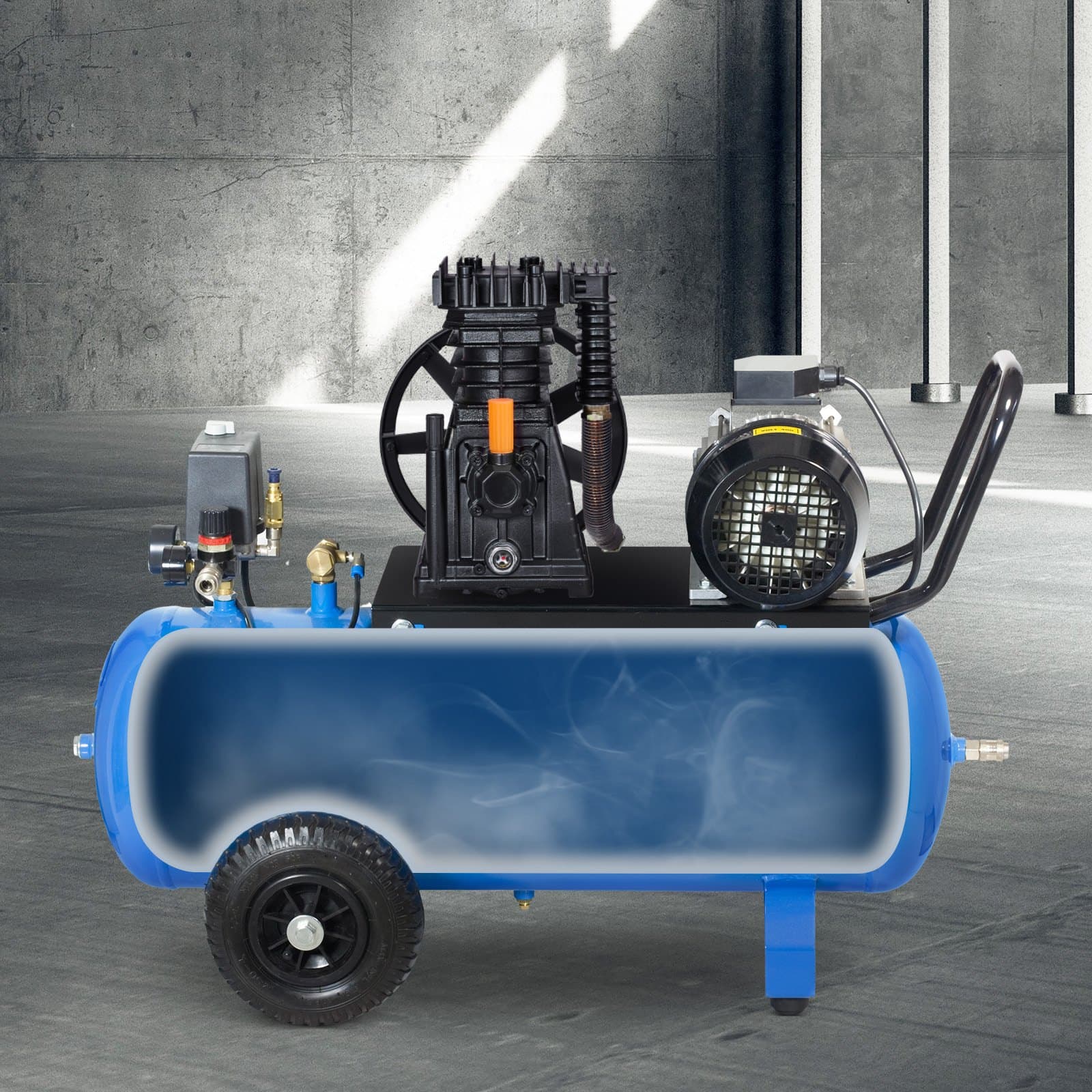 Hlava vzduchového kompresora 3HP 5,8CFM pri 90PSI s dvojitým piestovým čerpadlom