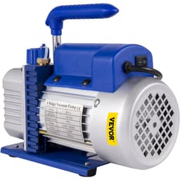 Jednostupňová vákuová pumpa 3 CFM 1/4 HP, súprava vákuovej komory s objemom 3 galóny (13 litrov), chladiaca súprava HVAC a klimatizácie - miniatúra 5