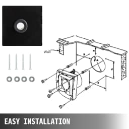 12-palcový priemyselný vetrací ventilátor, odsávací ventilátor, komerčný ventilátor, kovový axiálny výfuk, 300 mm ventilátor (300 mm/12 palcov) - miniatúra 10