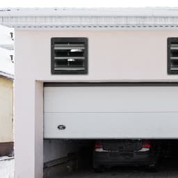 Ventilátor s klapkou, 356 mm s regulátorom teploty a vlhkosti, EC motor, 1024 CFM, nastaviteľná rýchlosť, nástenný ventilátor do podkrovia, vetranie a chladenie pre skleníky, garáže, prístrešky - miniatúra 1