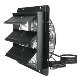 Ventilátor s klapkou, 356 mm s regulátorom teploty a vlhkosti, EC motor, 1024 CFM, nastaviteľná rýchlosť, nástenný ventilátor do podkrovia, vetranie a chladenie pre skleníky, garáže, prístrešky - miniatúra 5