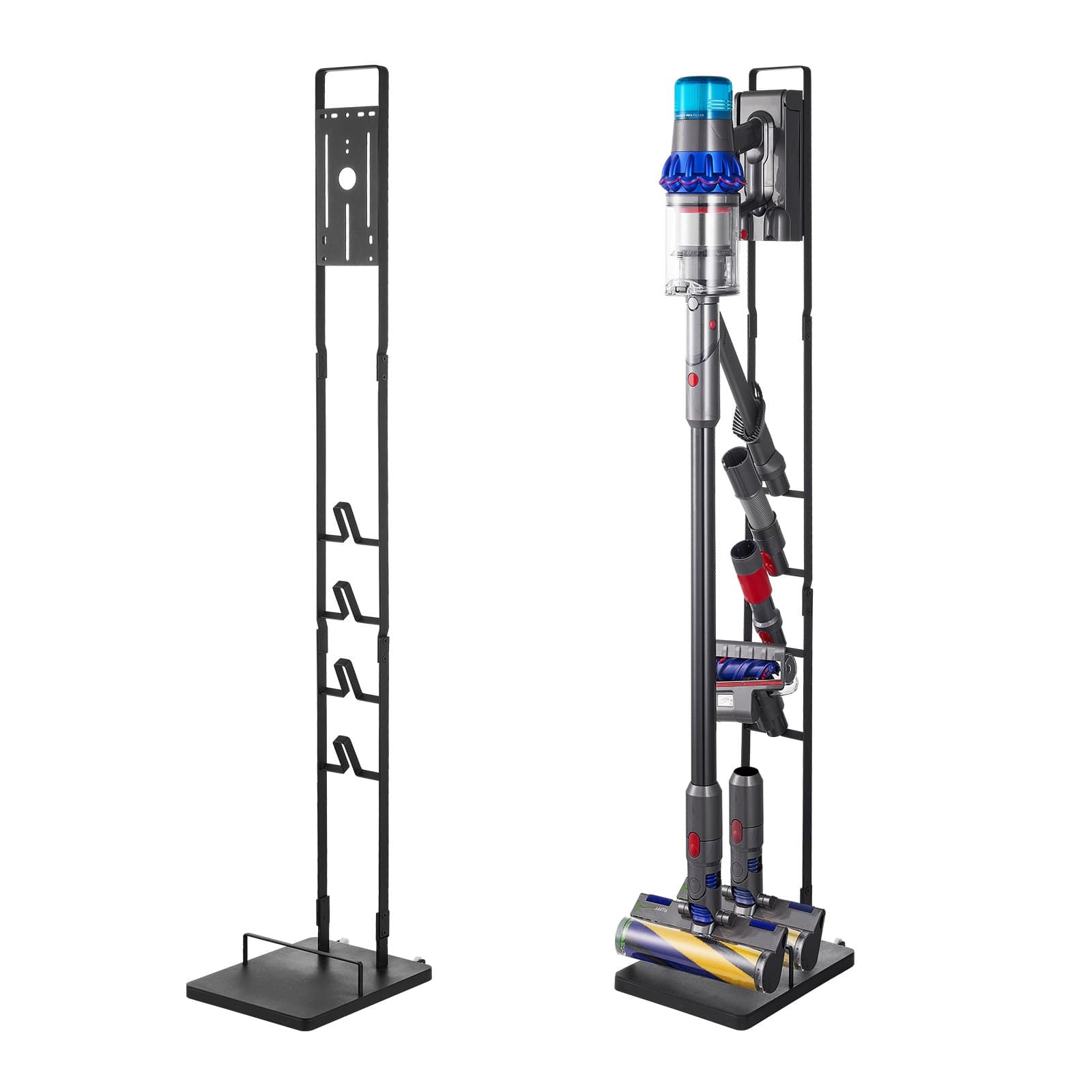 Stojan na vysávač, kompatibilný s Dyson V6 V7 V8 V10 V11 V15, stabilný držiak na vysávač s kolieskami pre Dyson DC30 DC31 DC34 DC35 DC58 DC59 DC62 D74 akumulátorové zvislé vysávače a príslušenstvo