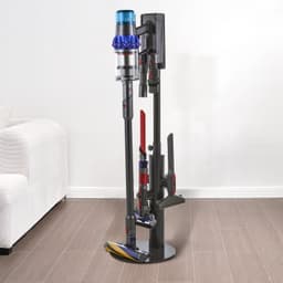 Stojan na vysávač, kompatibilný s Dyson V7 V8 V10 V11 V12 V15 SV10 SV12 SV14 SV18 SV21 zvislými vysávačmi a príslušenstvom, stabilný držiak na stojan s 3 sponami a nastaviteľnou výškou. - miniatúra 1