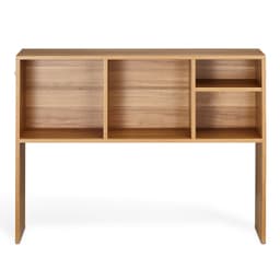 Stolná knižnica, 1-úrovňový drevený úložný organizér na stôl, kancelársky úložný regál s rozmermi 91 cm x 23,4 cm x 72 cm, drevená polica na vystavenie, stolová knižnica s protišmykovými nožičkami, do kancelárie, domácnosti a internátu - miniatúra 12
