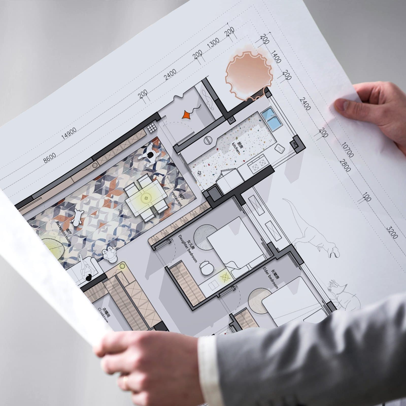Veľkoformátový papier, papier do plotra 91 cm x 45,5 m, 4 kotúče CAD lepenky s 2-palcovým jadrom, kotúče lepenky s hmotnosťou 9 kg, nápad na CAD výkresy, technické plány, GIS mapy a architektonické návrhy