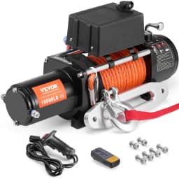 Elektrický navijak 4535,9 kg, syntetické lano, vodotesné diaľkové ovládanie - miniatúra 2