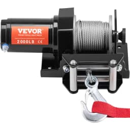 Elektrický navijak pre štvorkolky, UTV, 907,2 kg, oceľové lano, IP 55, vodeodolné, káblové ovládanie - miniatúra 12