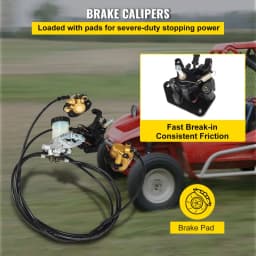 Kompletná sada hlavného brzdového valca pre motokáry KD150BRKIT GoKart - miniatúra 8