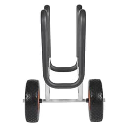 Vozík na kajak, nosnosť 68,0 kg, vozík na paddleboard s 25,4 cm plnými gumovými pneumatikami a stojanmi, nosič paddleboardu s račňovým popruhom na prepravu paddleboardu a surfboardu - miniatúra 3