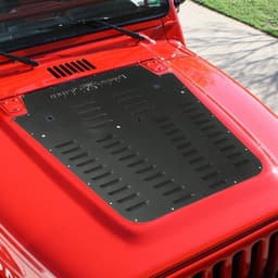 Predný čalúnený kryt kapoty s čiernym práškovým lakom pre Jeep Wrangler JK 2013-2017 - miniatúra 3