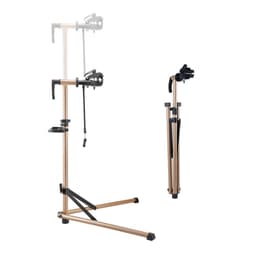 Stojan na opravu bicyklov, 38 kg ťažký pracovný stojan na bicykel s nastaviteľnou výškou 106,3 – 149,8 cm a magnetickým zásobníkom na náradie, skladací stojan na údržbu bicyklov, obchod s domácimi mechanikmi pre horské a cestné bicykle - miniatúra 2