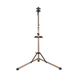 Stojan na opravu bicyklov, 38 kg ťažký pracovný stojan na bicykel s nastaviteľnou výškou 106,3 – 149,8 cm a magnetickým zásobníkom na náradie, skladací stojan na údržbu bicyklov, obchod s domácimi mechanikmi pre horské a cestné bicykle - miniatúra 4