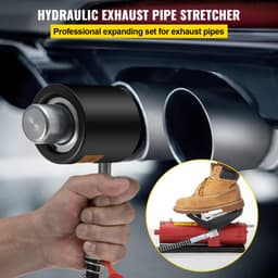 Hydraulický rozširovač výfukových potrubí, veľkosť 4,1 až 10,8 cm, pedálová pumpa 10 T, súčasťou balenia 4 matrice, 2 úložné puzdrá na medené hliníkové rúrky pri opravách automobilov - miniatúra 6