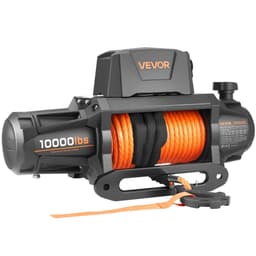 Elektrický navijak, nosnosť 4500 kg, 12V DC navijak pre nákladné vozidlá so syntetickým lanom Φ8,9 mm x 27,4 m, bezdrôtové a káblové diaľkové ovládanie, vodotesný IP67 na ťahanie terénneho SUV, jeepu, prívesu, lode - miniatúra 3