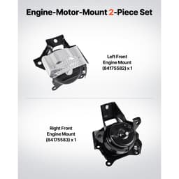 Sada na výmenu uchytenia motora, sada 2 kusov, kompatibilná s modelmi Chevrolet Silverado 1500 5.3L V8, rok výroby 2014–2018, nahrádza OE č. 84175582, 84175583, bezpečná podpora, ľavý a pravý predný držiak - miniatúra 6