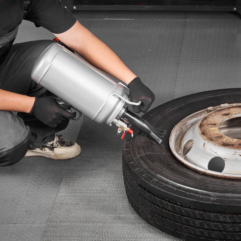 Prenosný čistič pneumatík, vzduchový čistič pneumatík s objemom 6 l, ručný nástroj na hustenie pneumatík, prevádzkový tlak 87 – 116 PSI, spúšťový čistič pneumatík pre auto, kompaktné SUV, ľahké nákladné vozidlá, elektrické bicykle, obytné vozidlá, štvorkolky