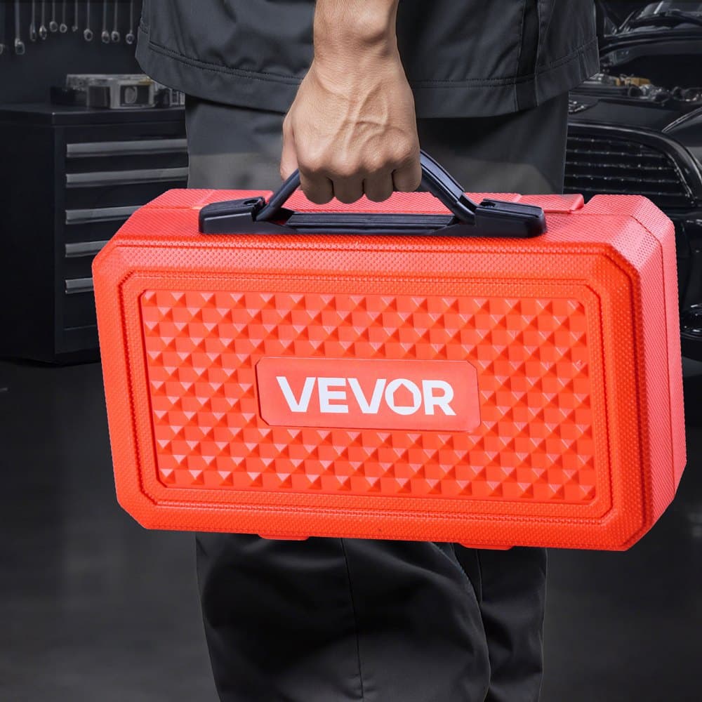 Súprava na lisovanie ložísk, 52-dielna, sada nástrojov na nasadenie krúžkov ložísk a tesnení so 49 puzdrami a rukoväťou, sada nástrojov na nasadenie puzdier, sada nástrojov na demontáž a montáž z vysokopevnostnej uhlíkovej ocele s úložným puzdrom