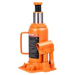 Hydraulický fľašový zdvihák, nosnosť 12 ton (26455,5 libier), rozsah zdvihu 205 – 400 mm, zváraný fľašový zdvihák pre vysoké zaťaženie pre autá, SUV, pickupy, opravy automobilov, zdvíhacie plošiny do domov a poľnohospodárske stroje, oranžový - miniatúra 5