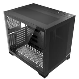 Skriňa pre PC typu Mid-Tower, dvojkomorová, herná počítačová skriňa s tvrdeným skleneným panelom, magnetický prachový filter, správa káblov, pre grafické karty do dĺžky 410 mm, kompatibilná s ATX/M-ATX/ITX, bez ventilátora - miniatúra 2