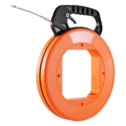 Ťahač káblov Fish Tape 30,5 m, 6,35 mm (100 stôp, 1/4 palca) PET s vysokým plastovým puzdrom - miniatúra 4