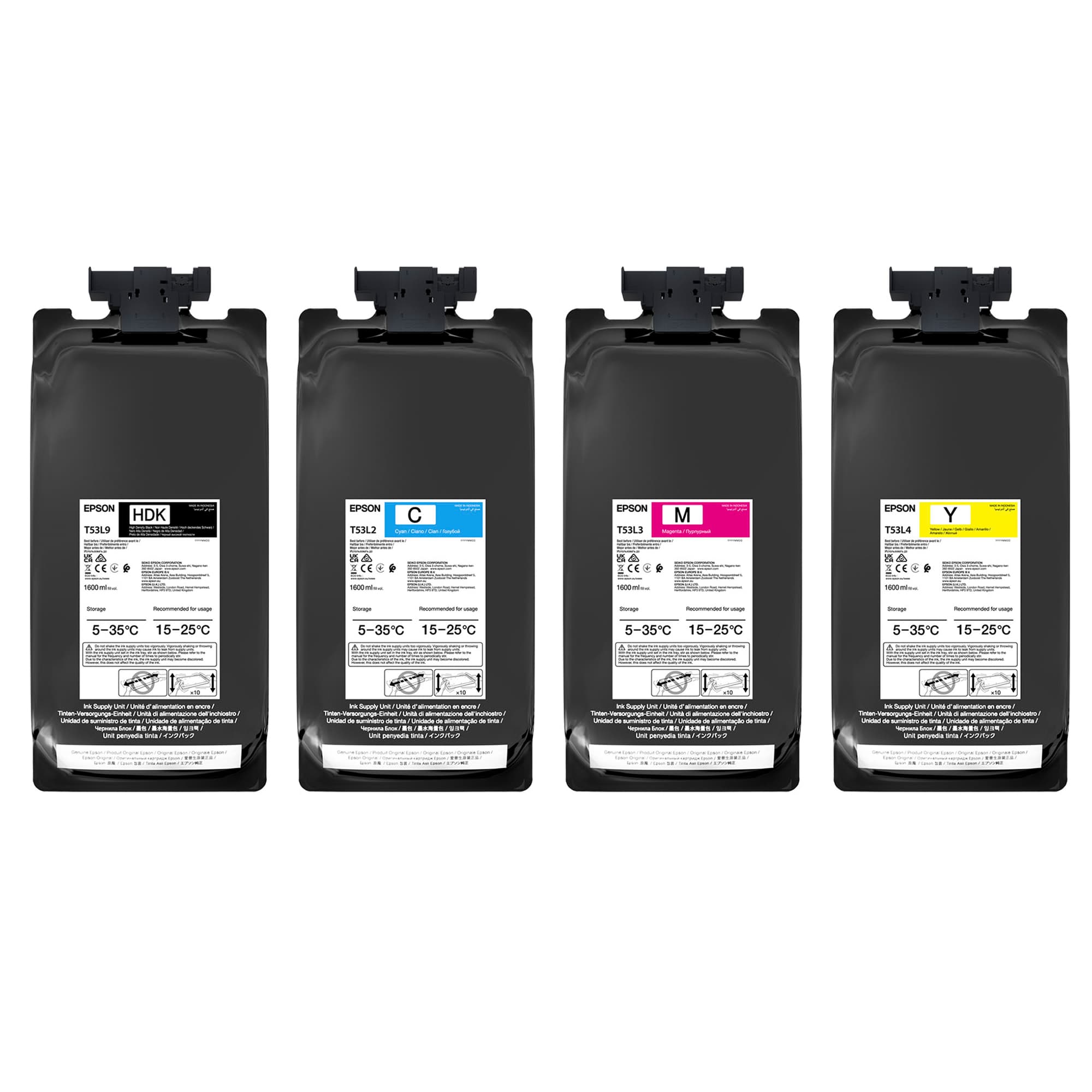 Epson UltraChrome DS, pre SureColor F6400/F6400H, F9500/F9500H, náplň 1600 ml, rôzne farby