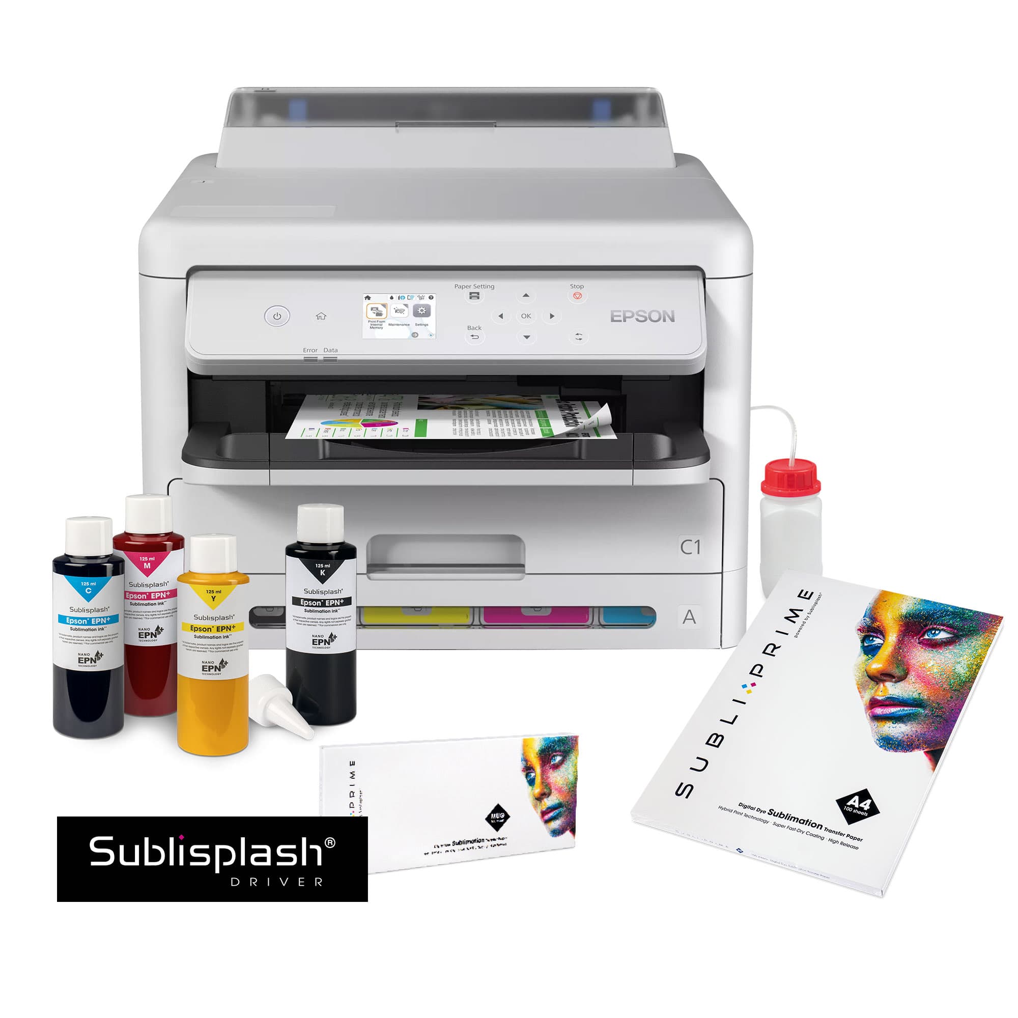 Štartovacia sada pre atramentovú tlačiareň Epson Workforce, formát A4, pozostávajúca z: