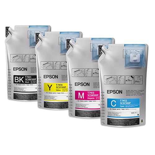 Epson UltraChrome DS, pre SureColor F6000/F6200/F7200/F9200/F9300, atramentové balenie 1000 ml, rôzne farby